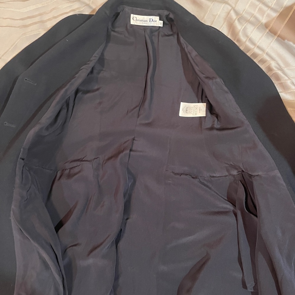 Christian Dior black coat maxi length size 34 dress-like 2016 - Picture 9 of 12